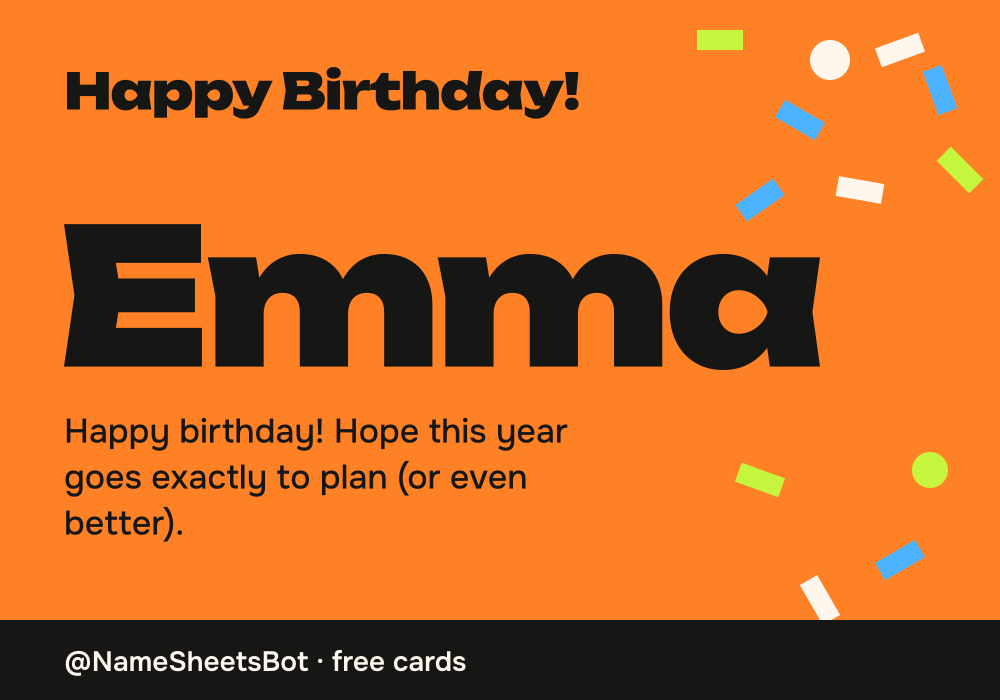 Birthday card