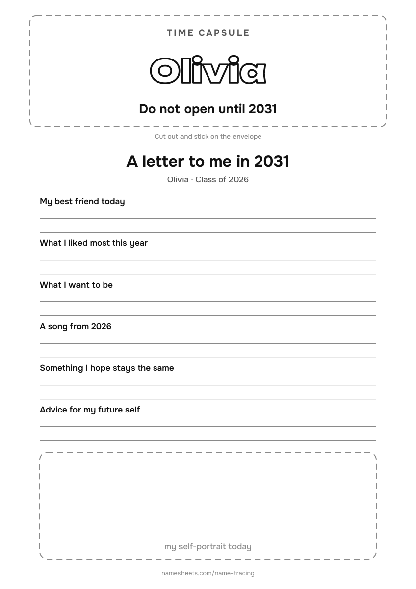 Time capsule for every student