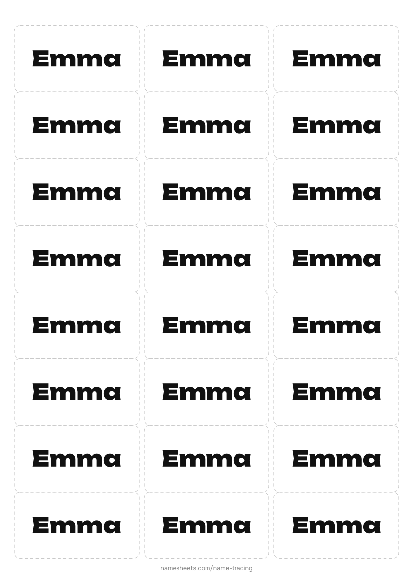 Name labels