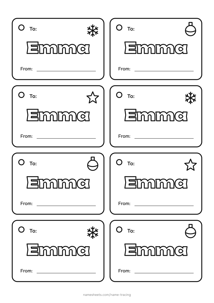 Gift tags