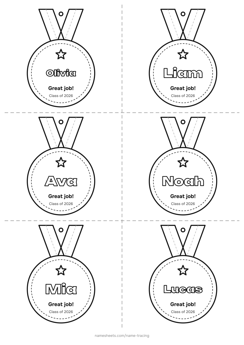 Medals for every student