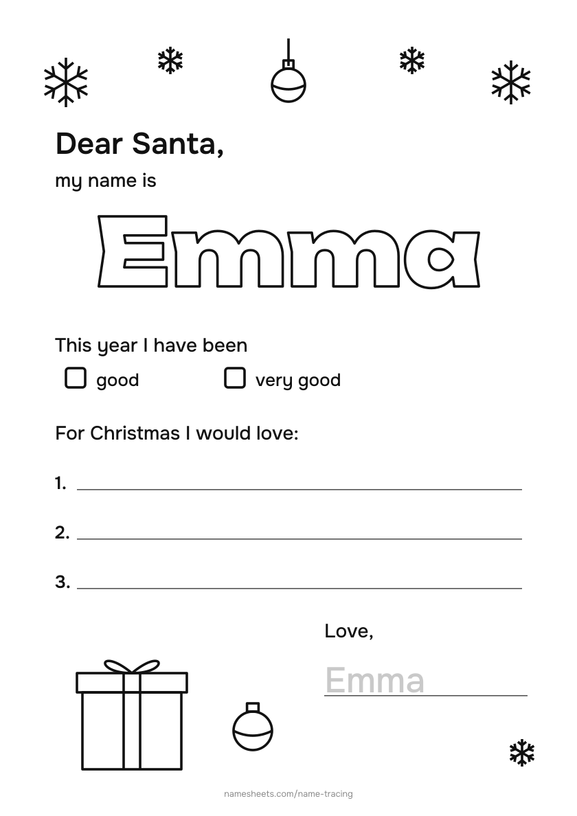 Letter to Santa