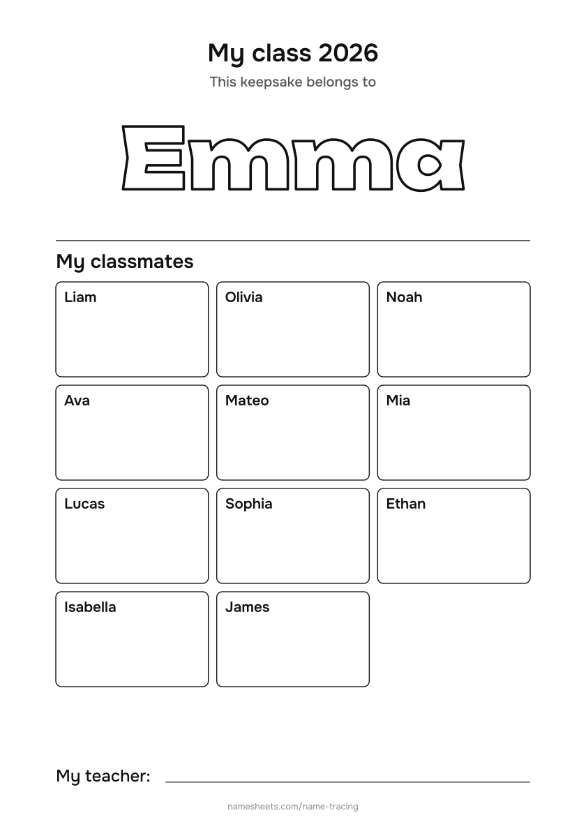 My classmates (end of year)