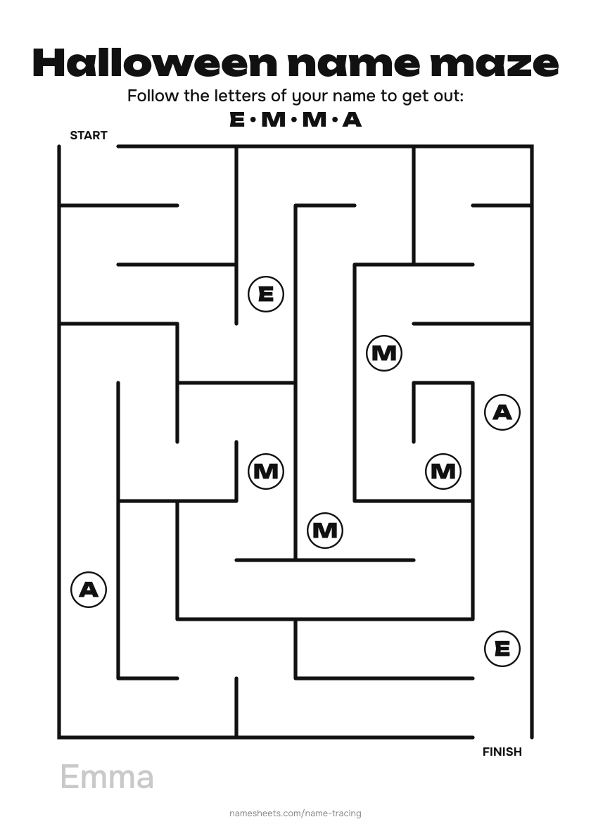 Name maze