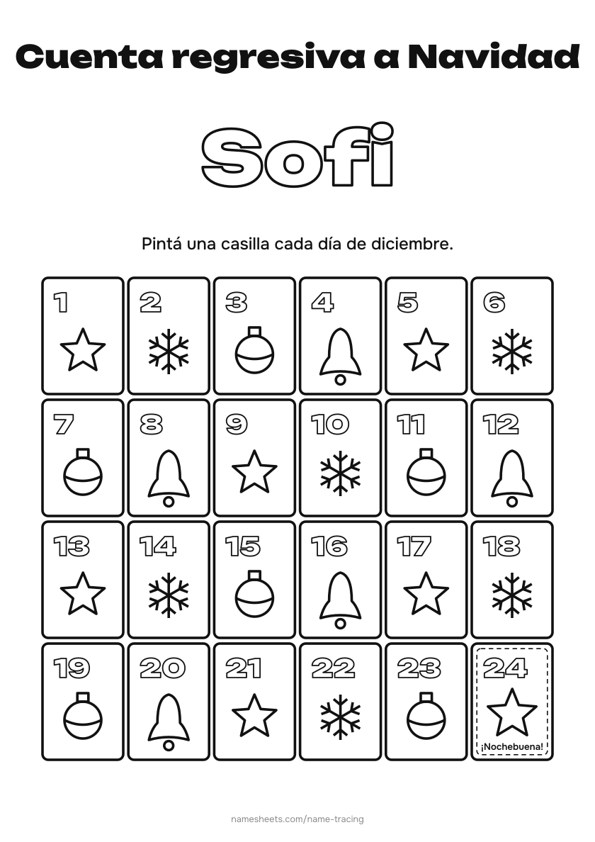 Calendario de Adviento