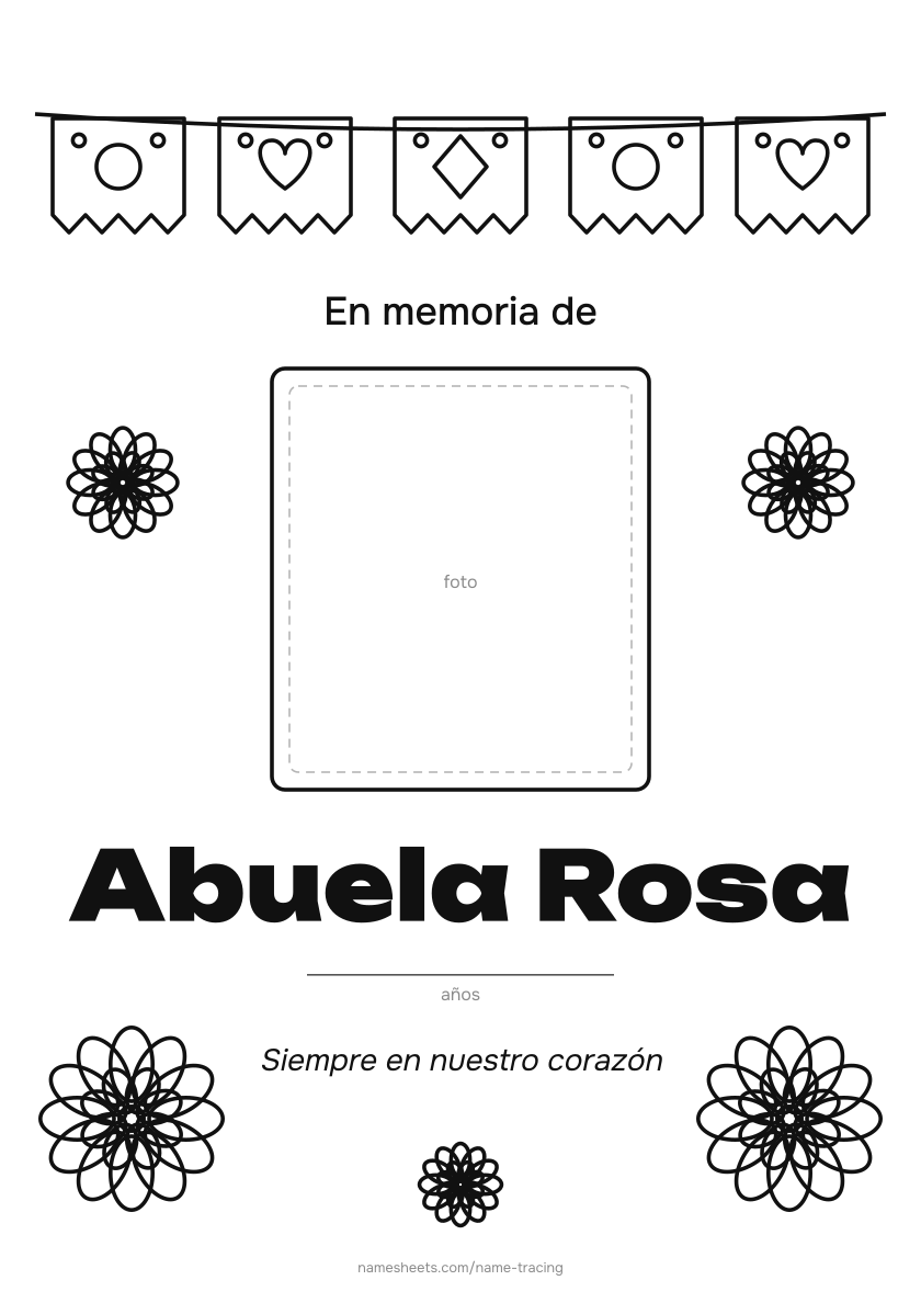 Cartel de ofrenda