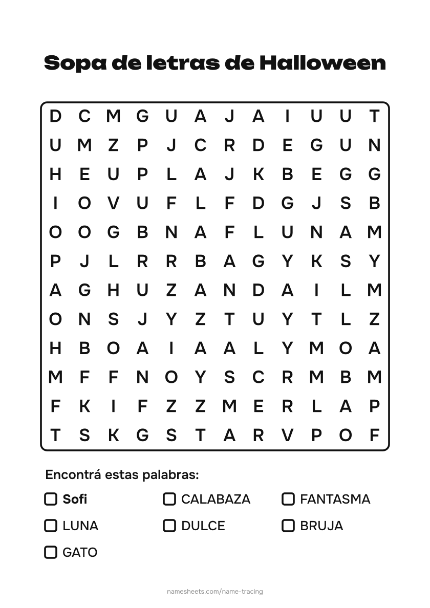 Sopa de letras