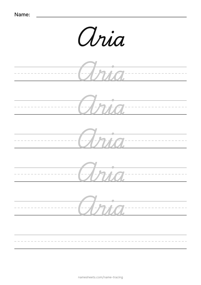 Cursive: Aria