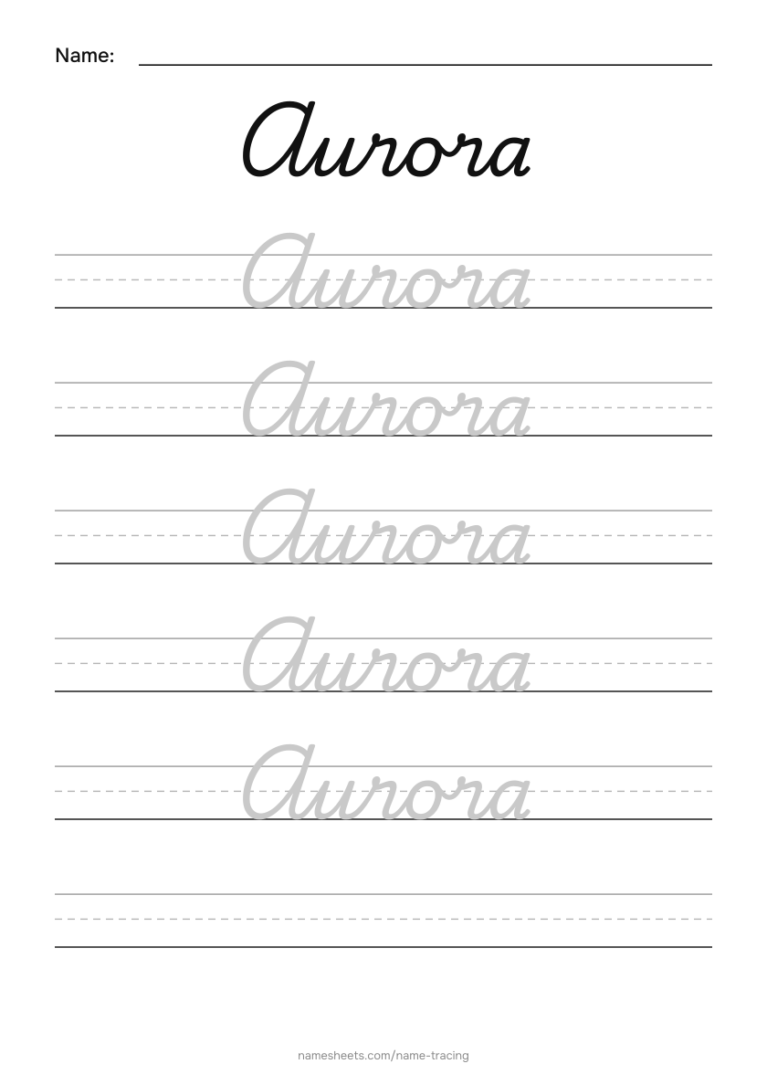 Cursive: Aurora