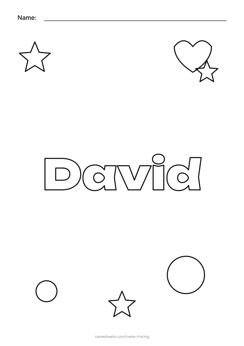 To color: David