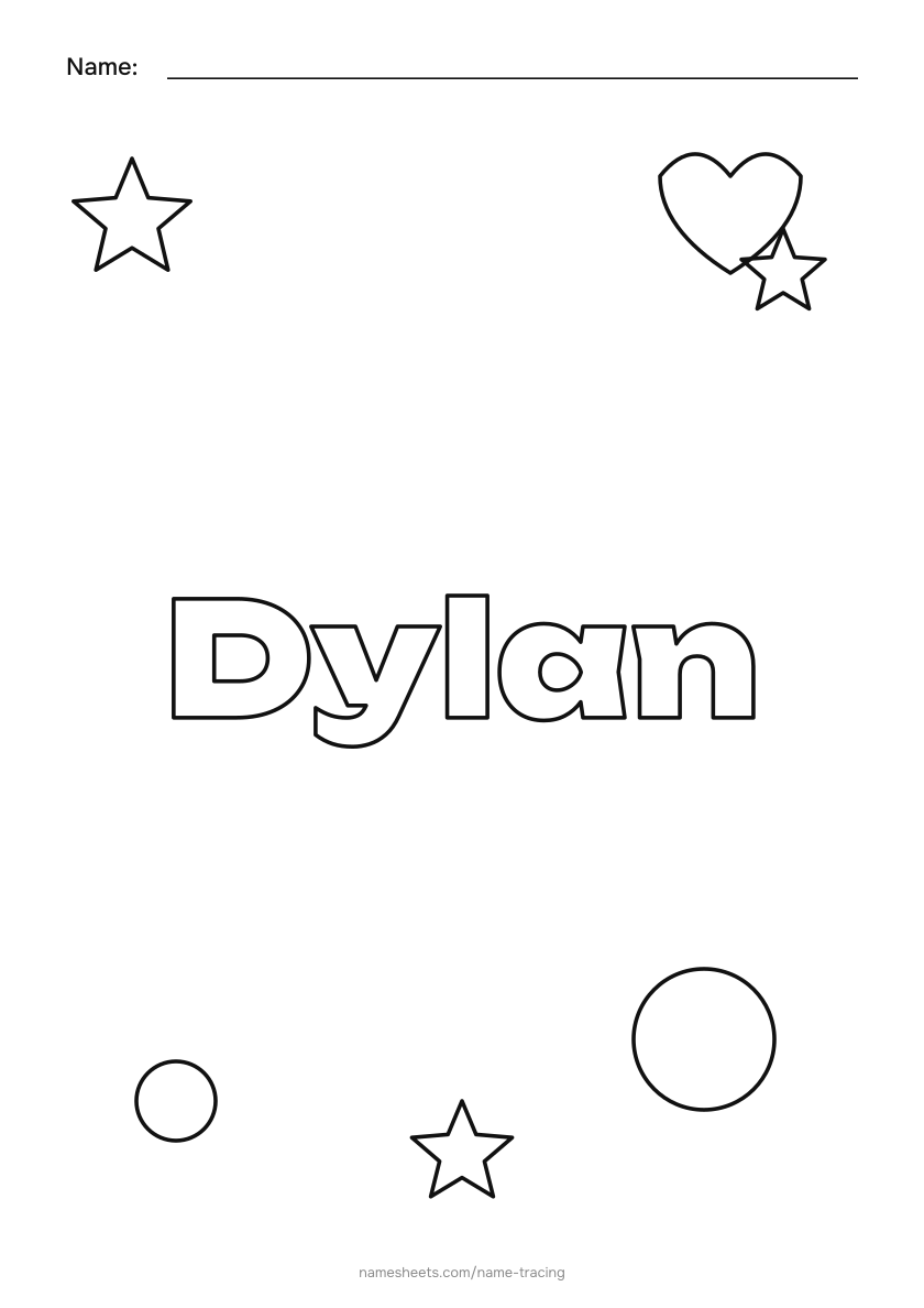 To color: Dylan