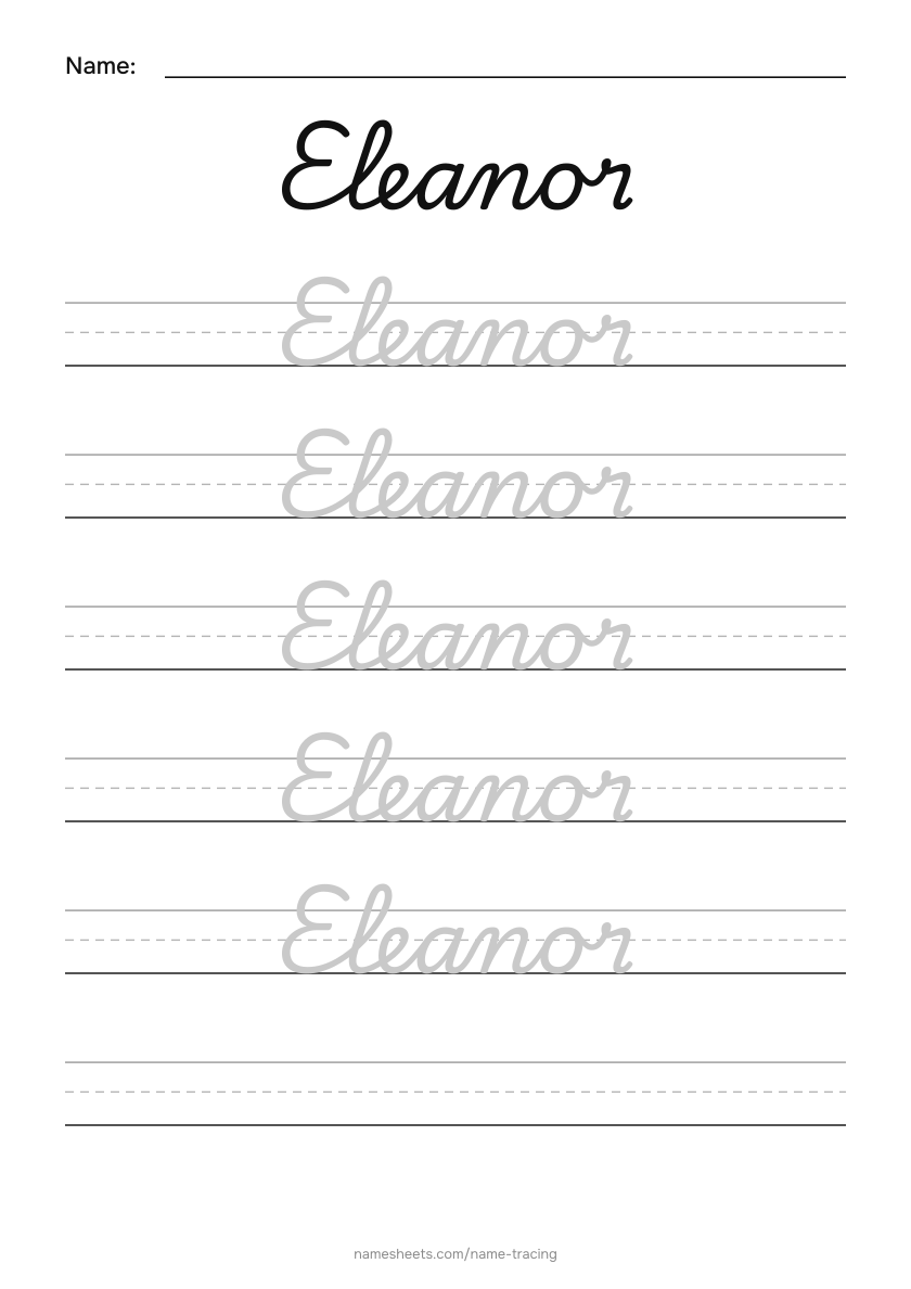 Cursive: Eleanor