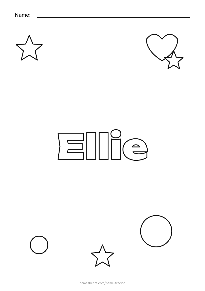 To color: Ellie