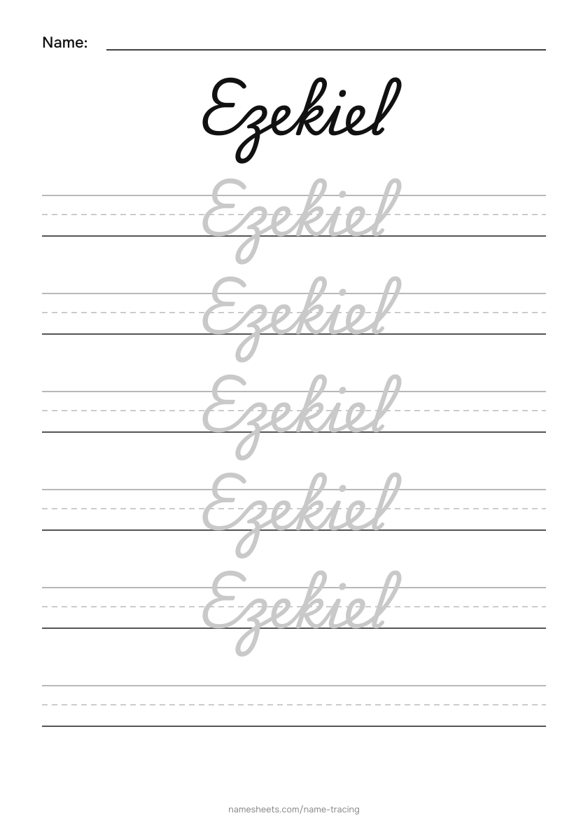 Cursive: Ezekiel