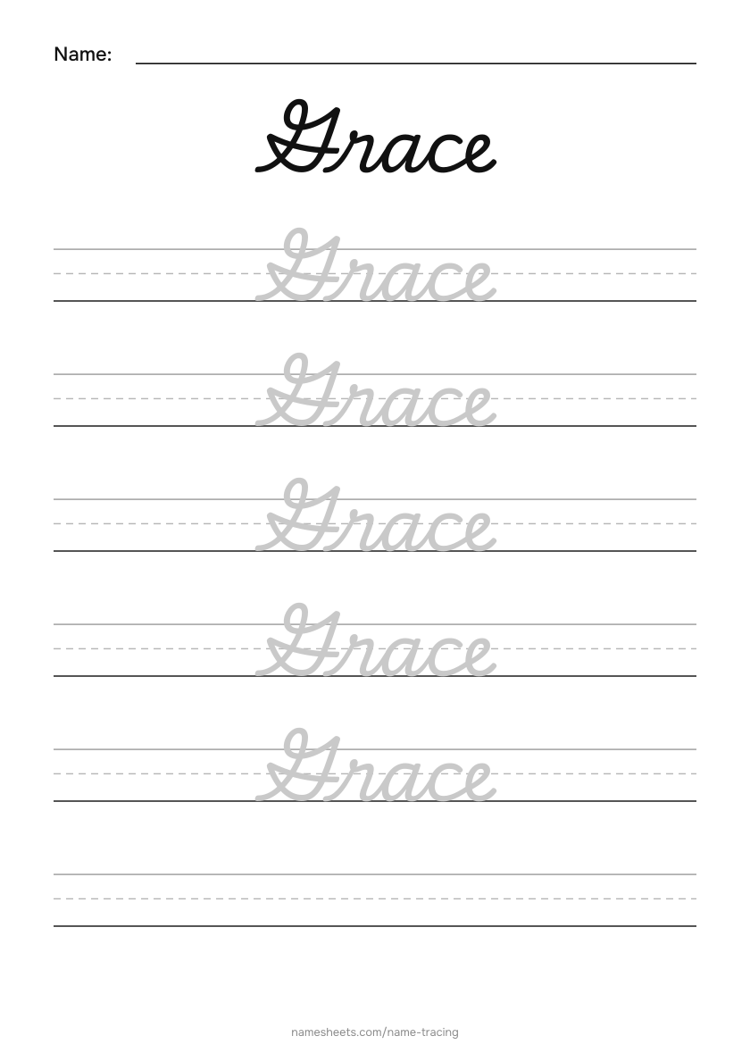 Cursive: Grace