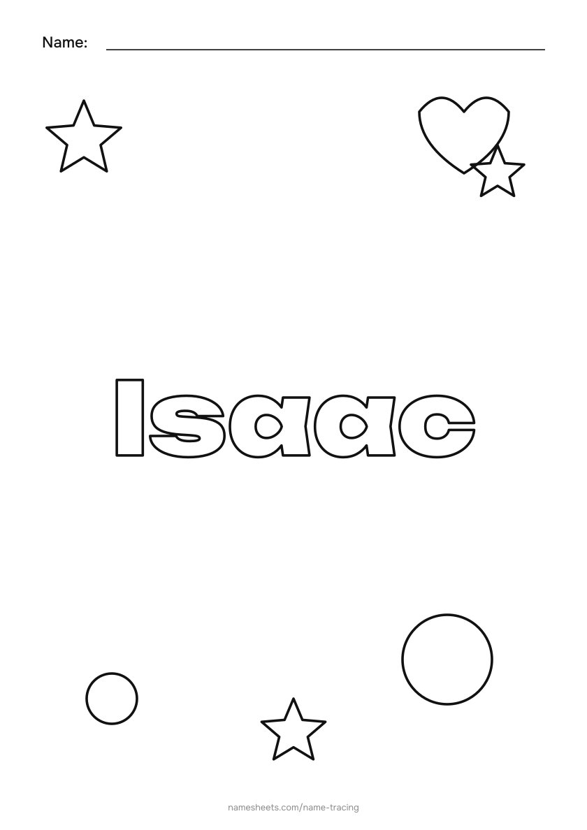 To color: Isaac