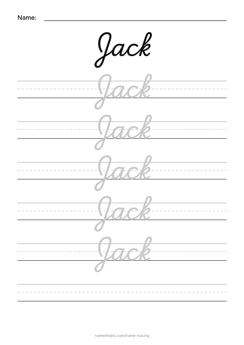 Cursive: Jack