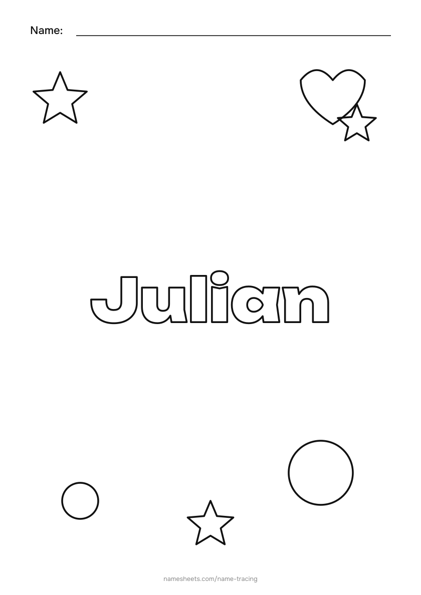 To color: Julian