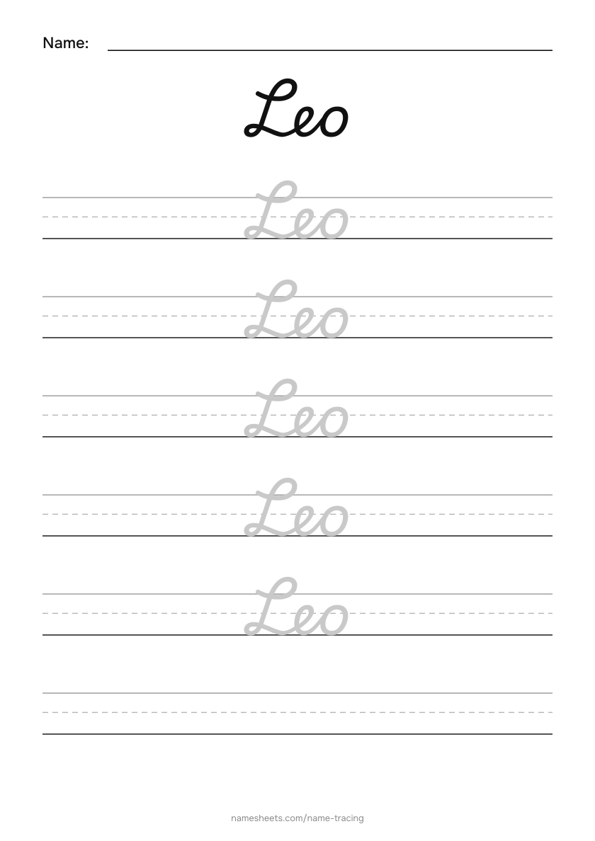 Cursive: Leo