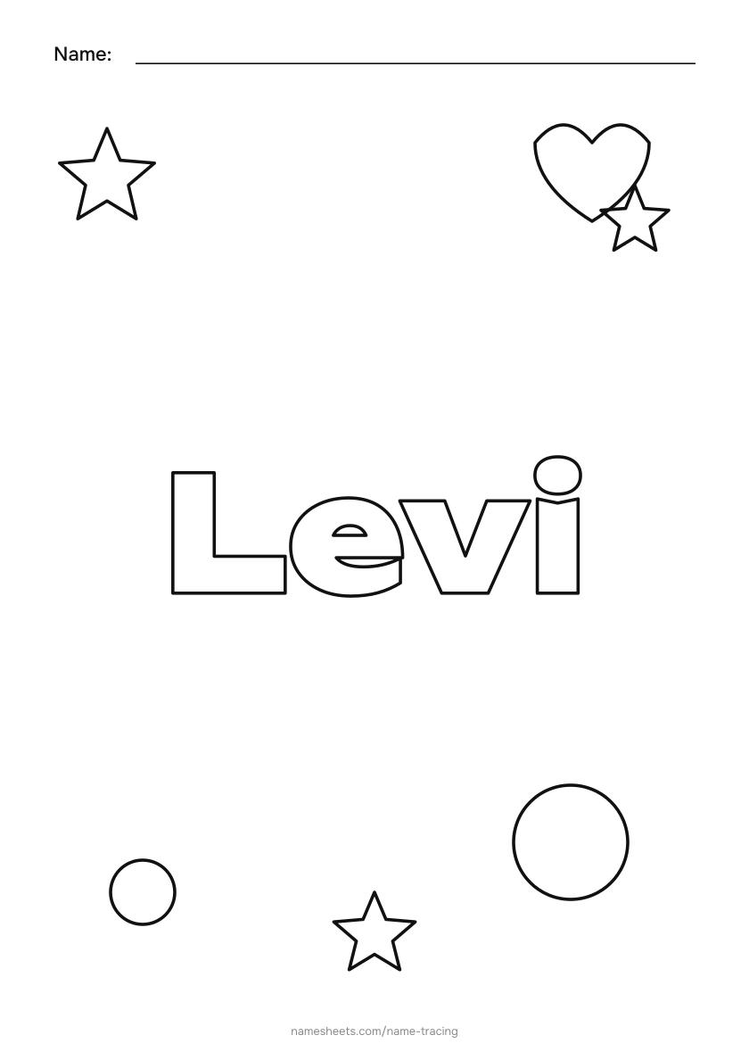To color: Levi