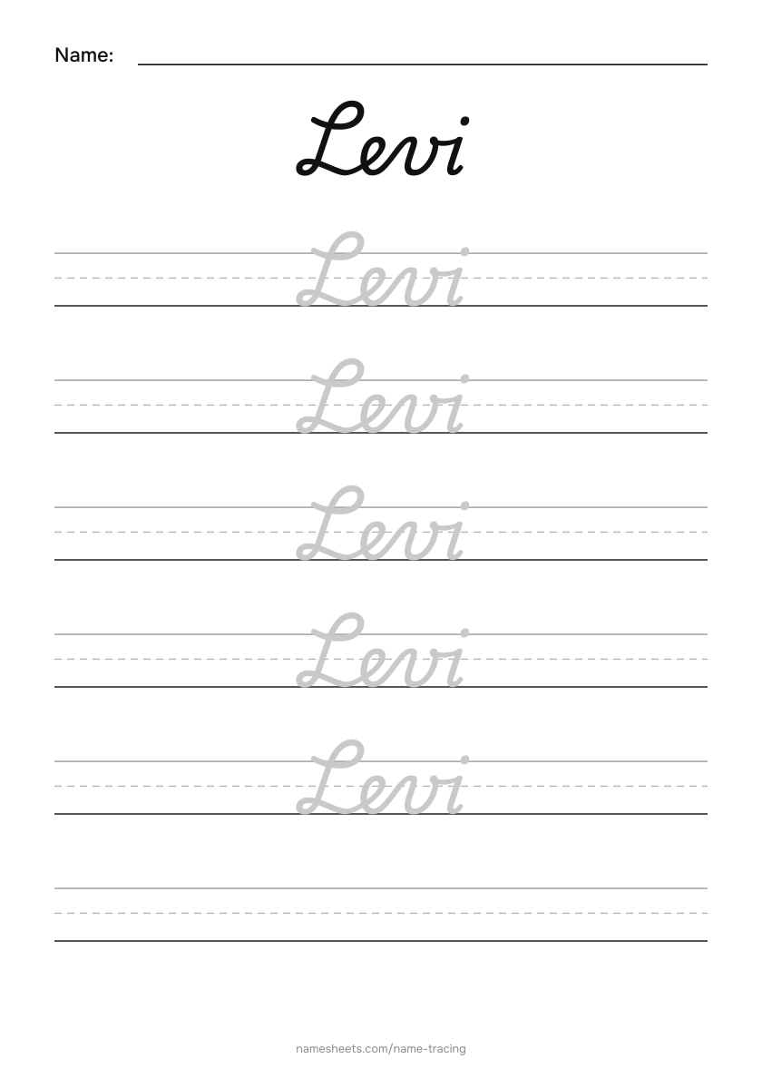Cursive: Levi