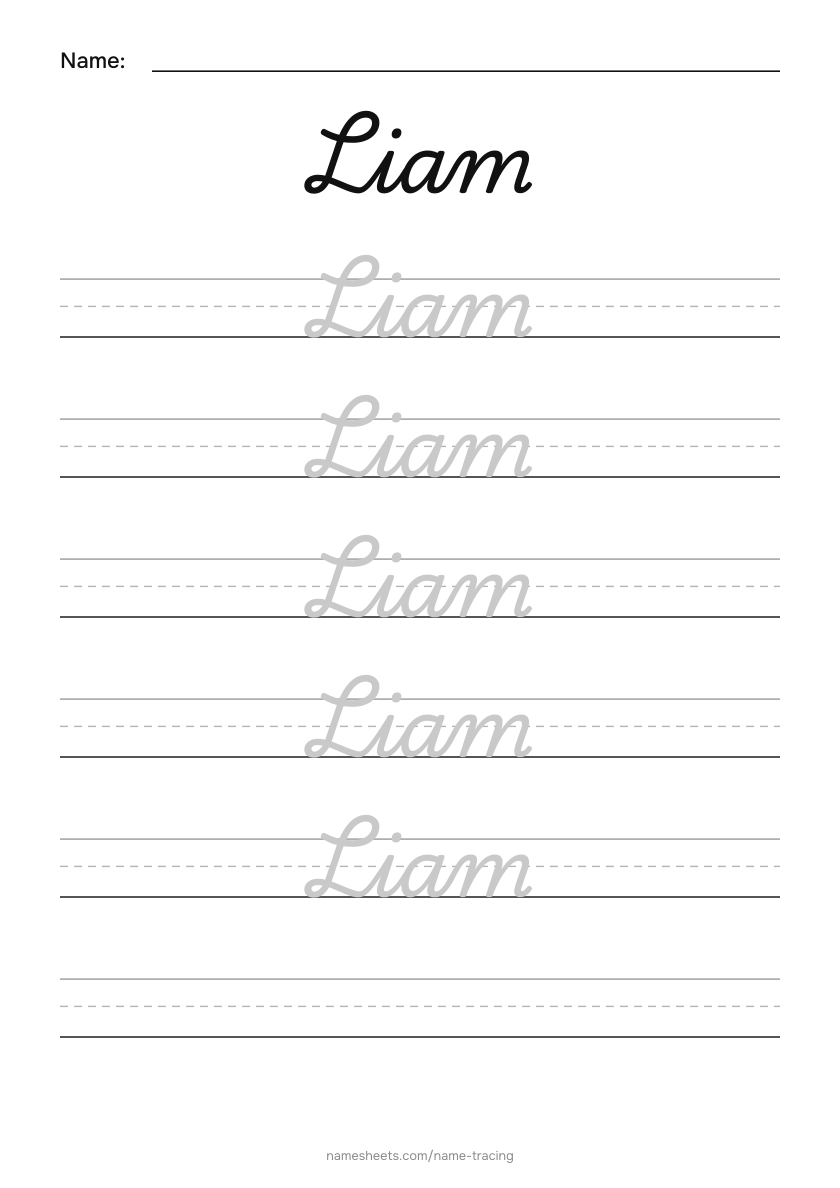 Cursive: Liam