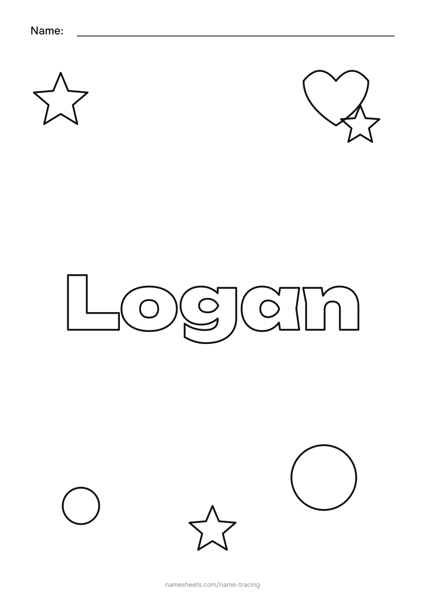 To color: Logan