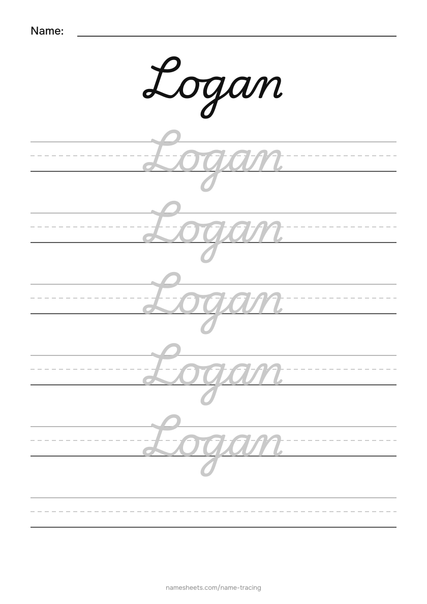 Cursive: Logan