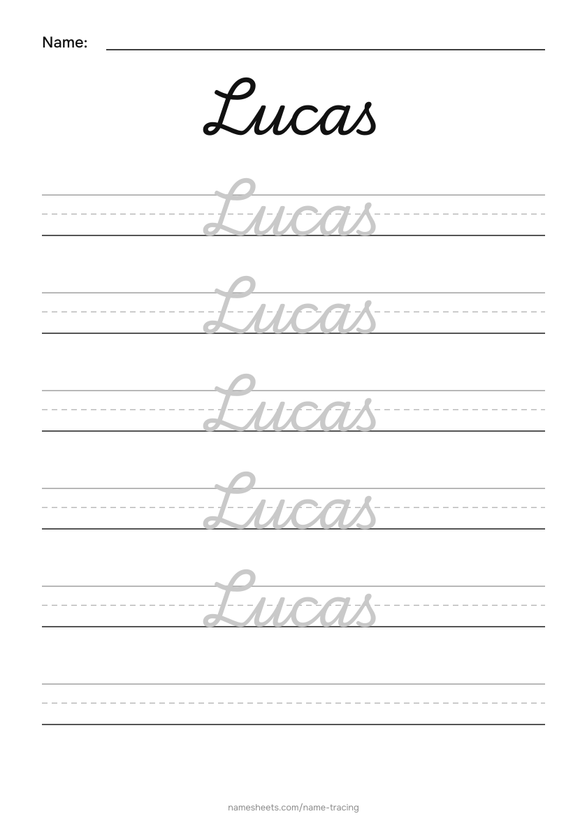 Cursive: Lucas
