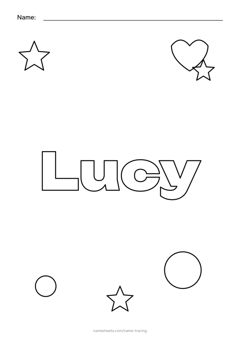 To color: Lucy