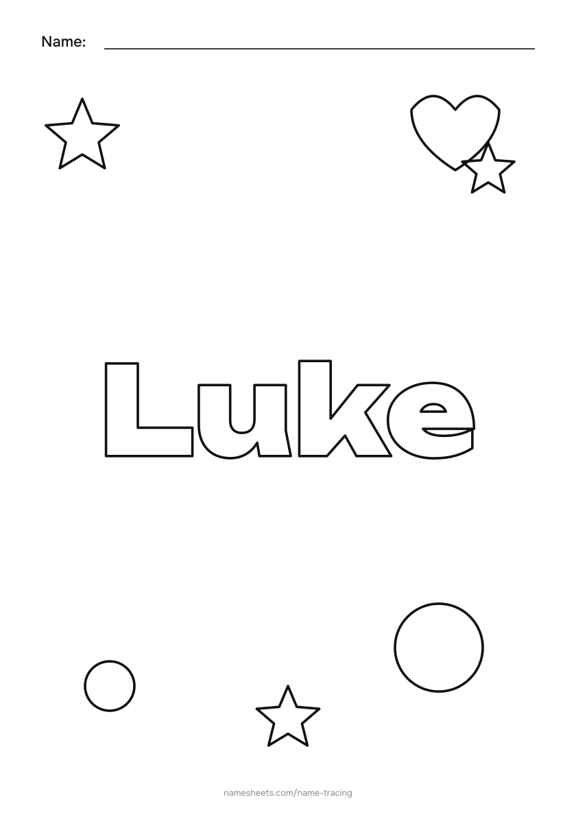 To color: Luke