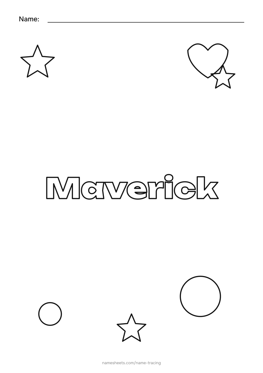 To color: Maverick