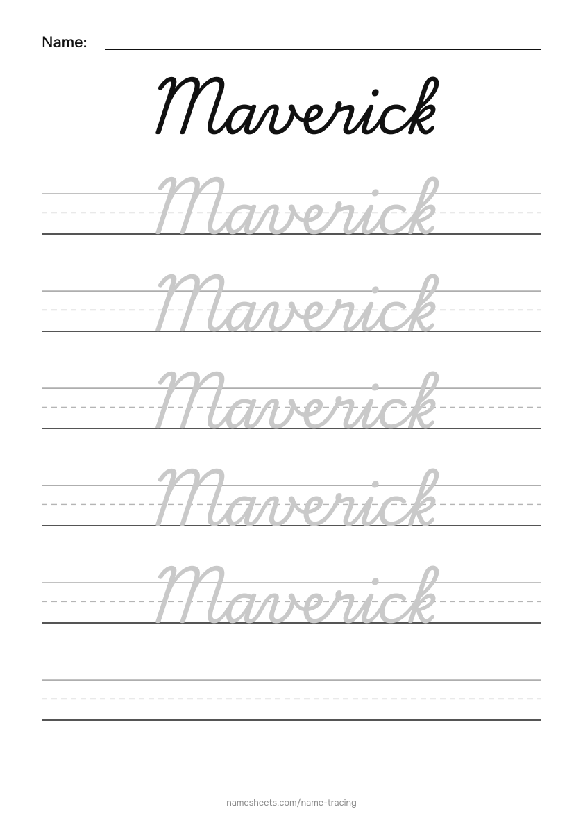 Cursive: Maverick