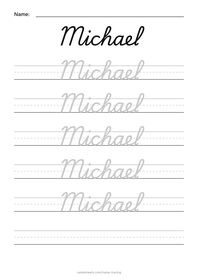 Cursive: Michael