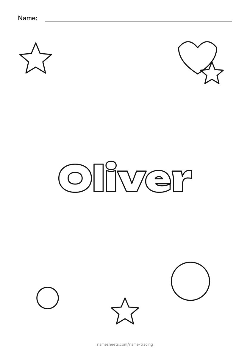 To color: Oliver