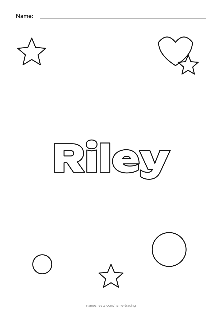 To color: Riley