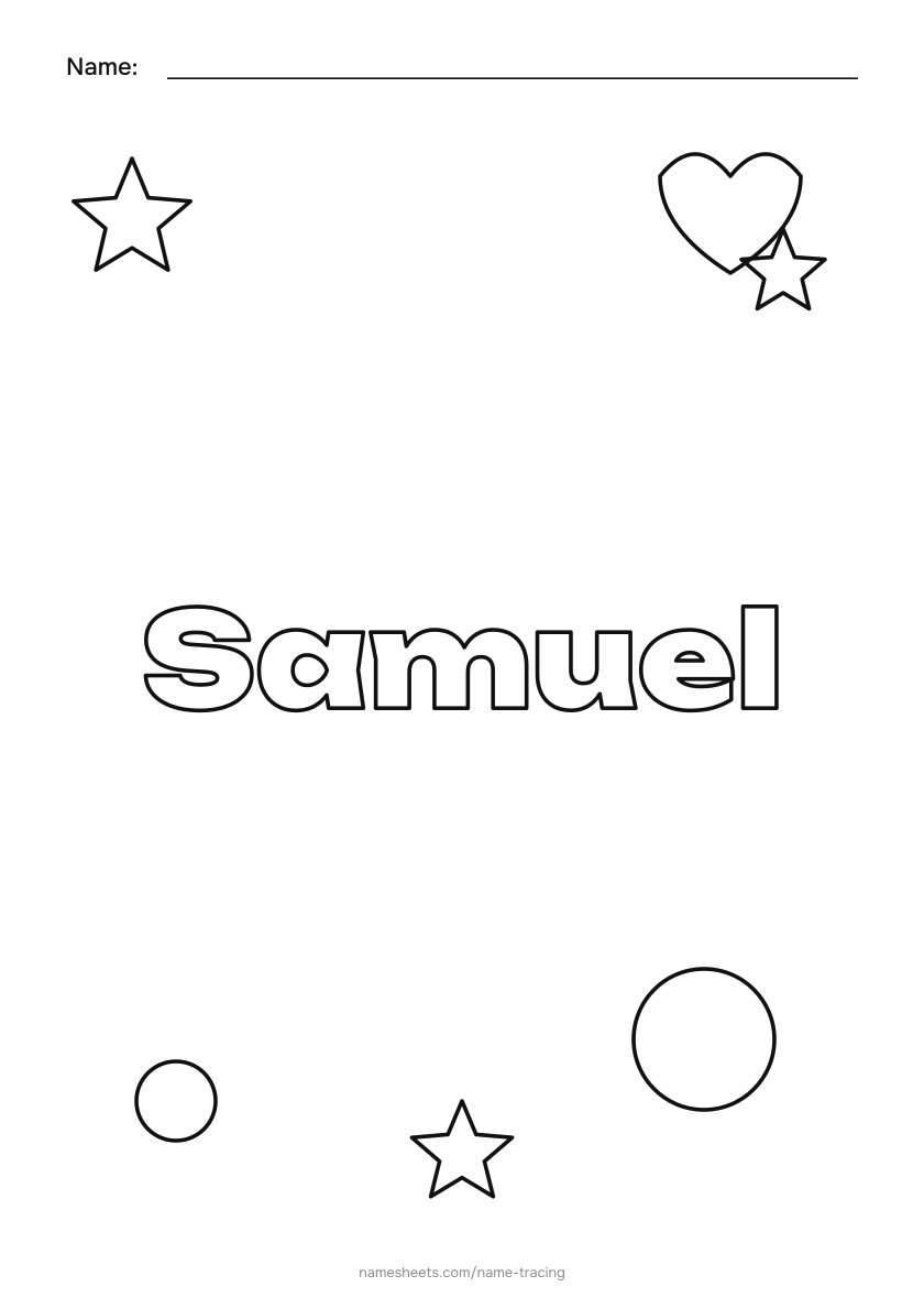 To color: Samuel