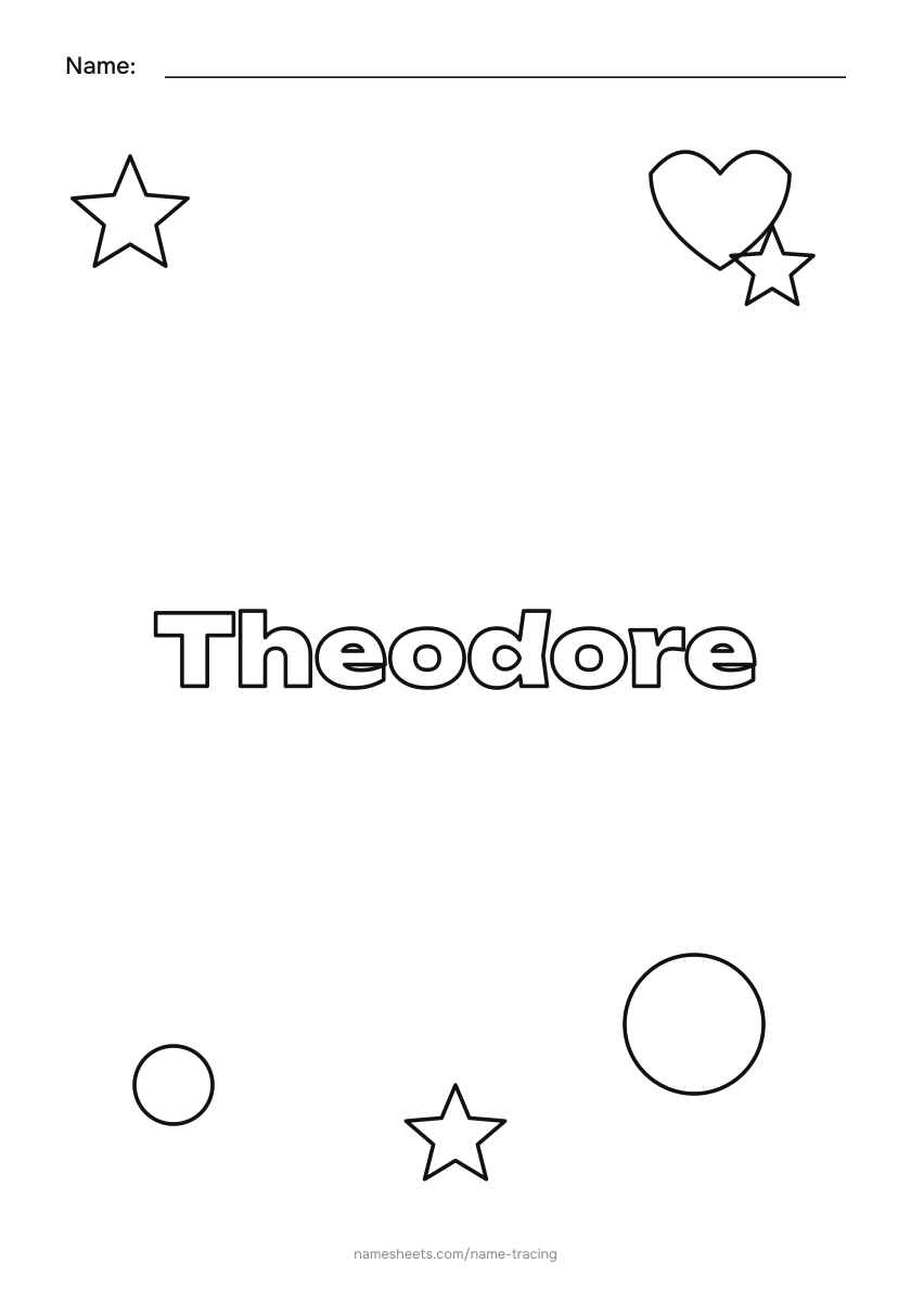 To color: Theodore