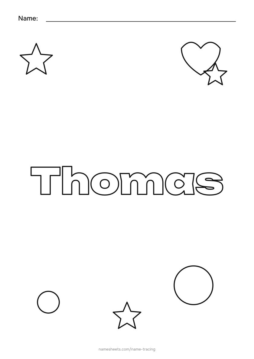 To color: Thomas