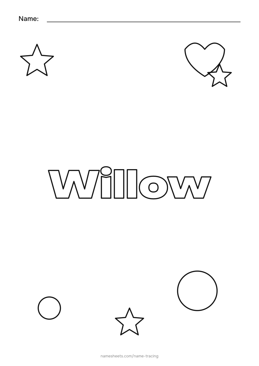 To color: Willow