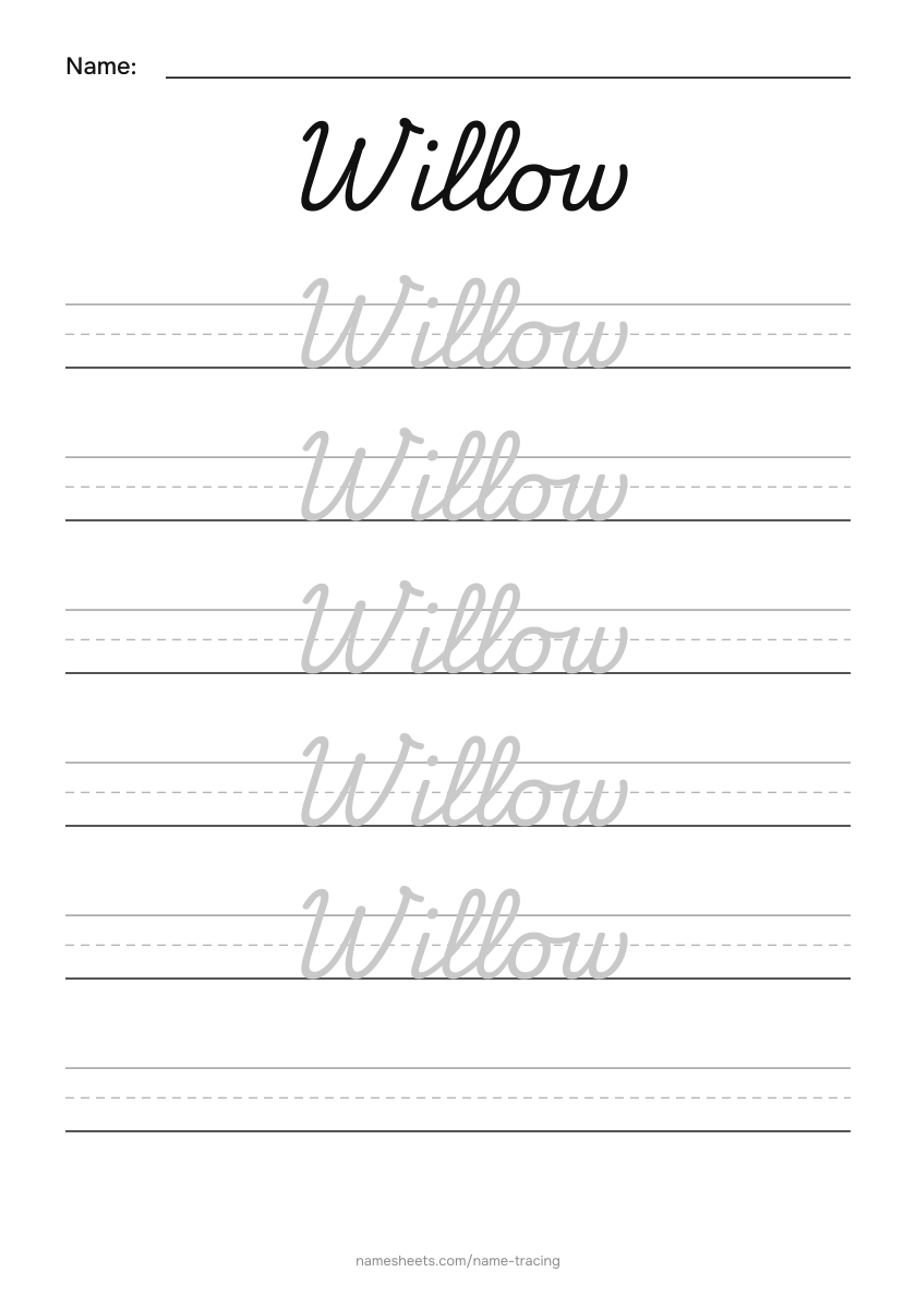 Cursive: Willow