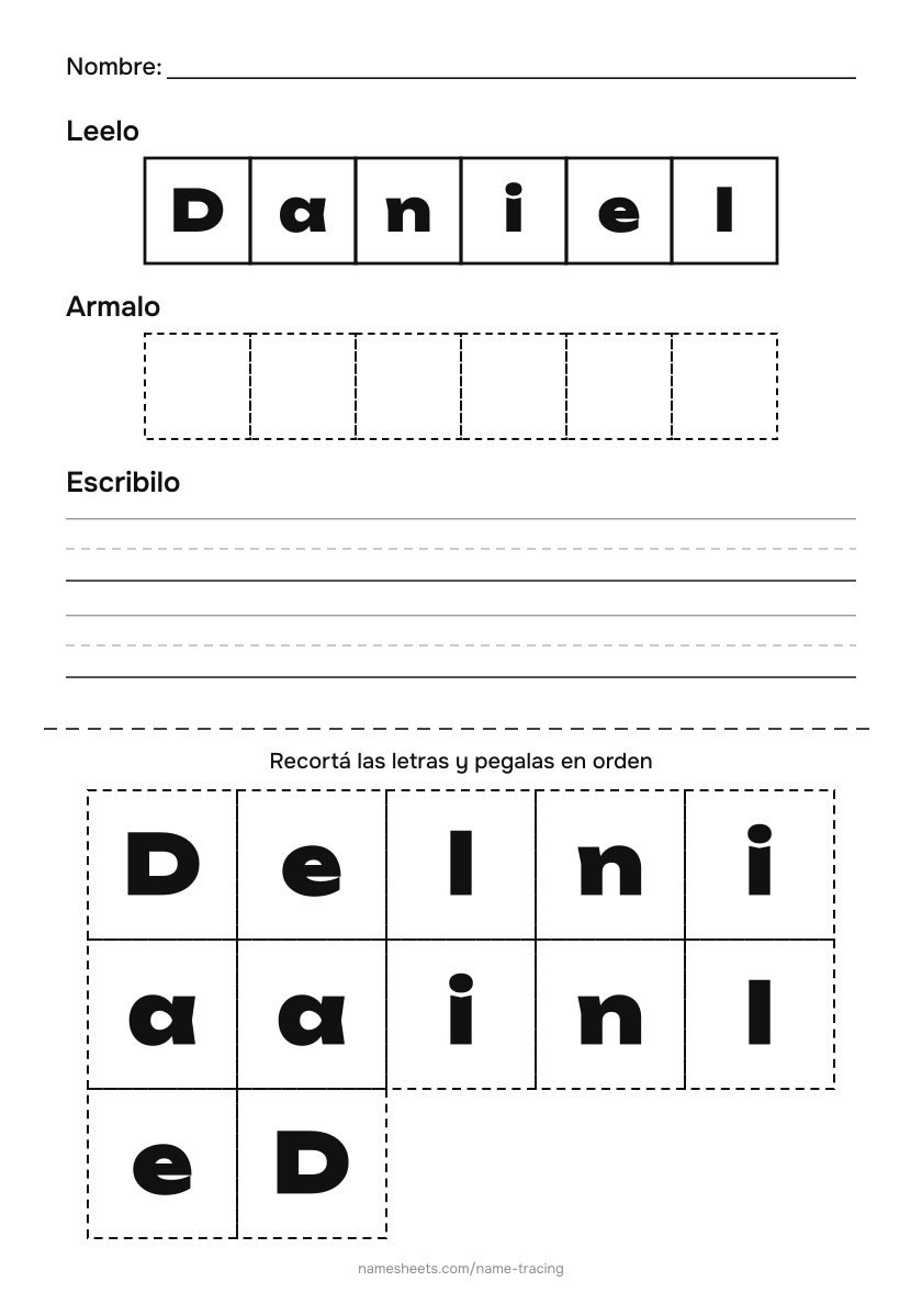 Recortar y pegar: Daniel