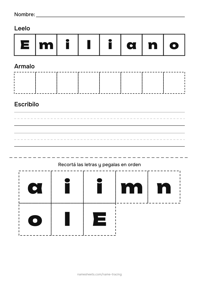 Recortar y pegar: Emiliano