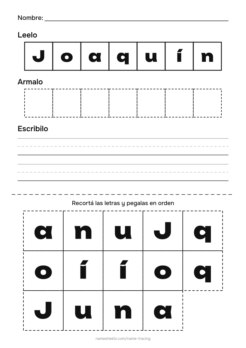 Recortar y pegar: Joaquín