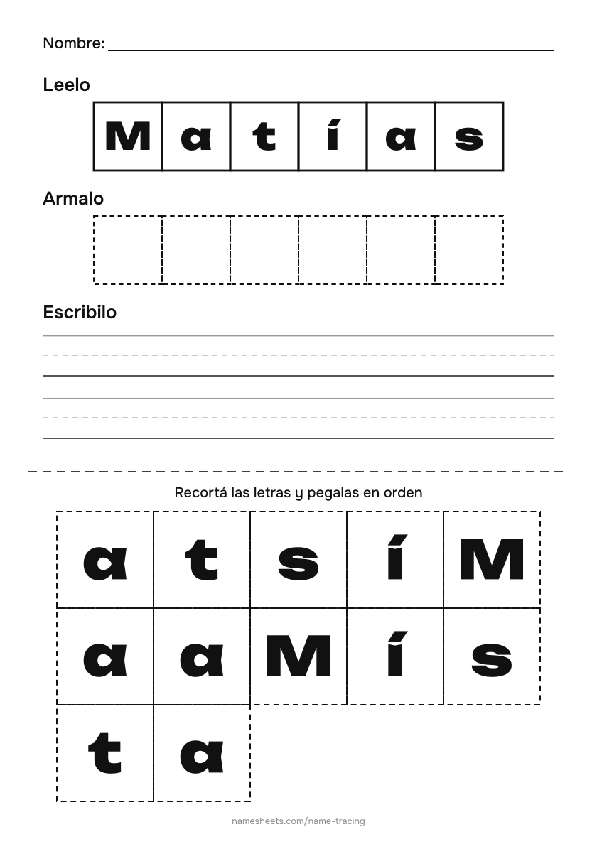Recortar y pegar: Matías