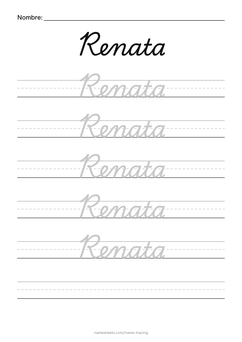 Cursiva: Renata