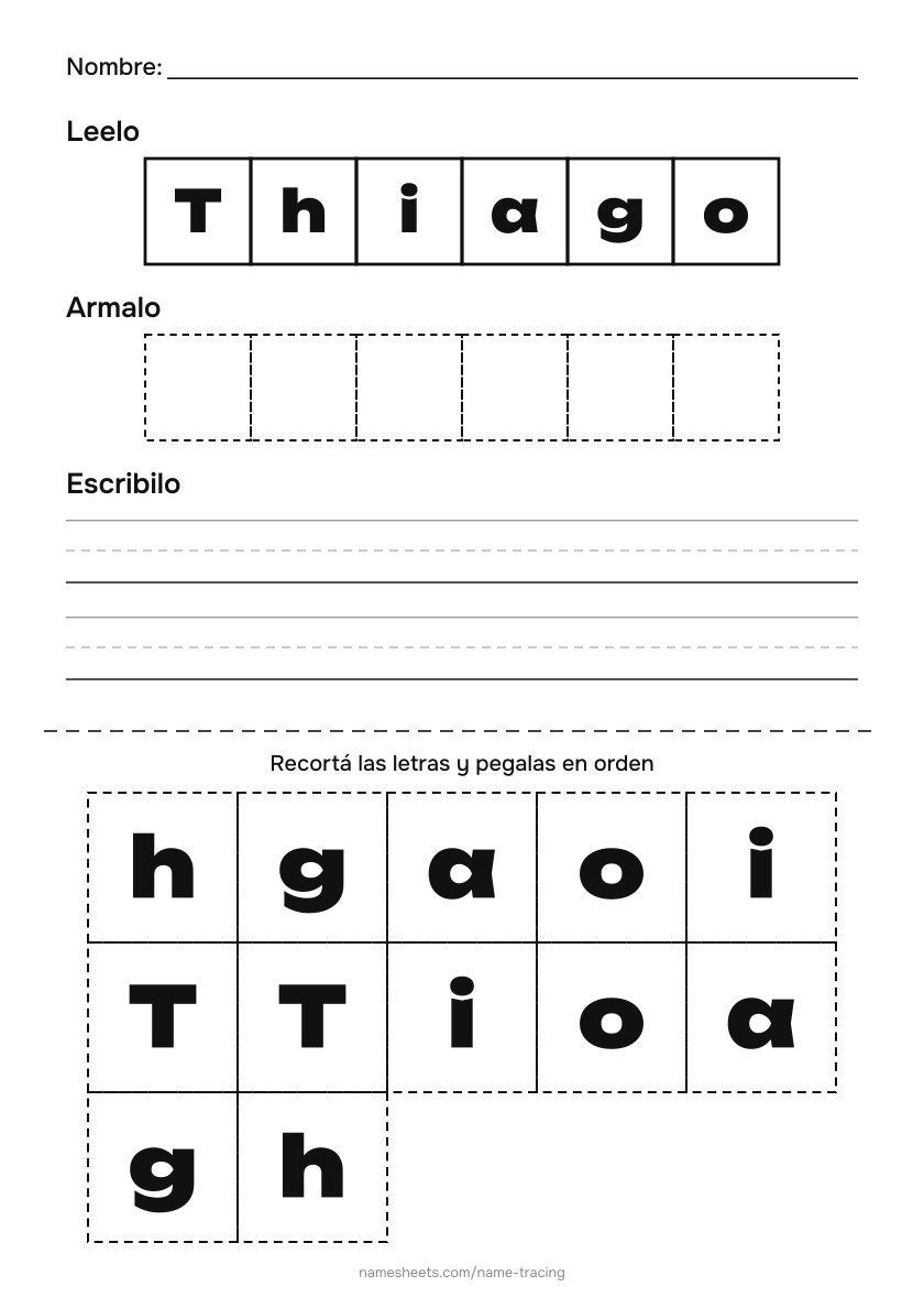 Recortar y pegar: Thiago