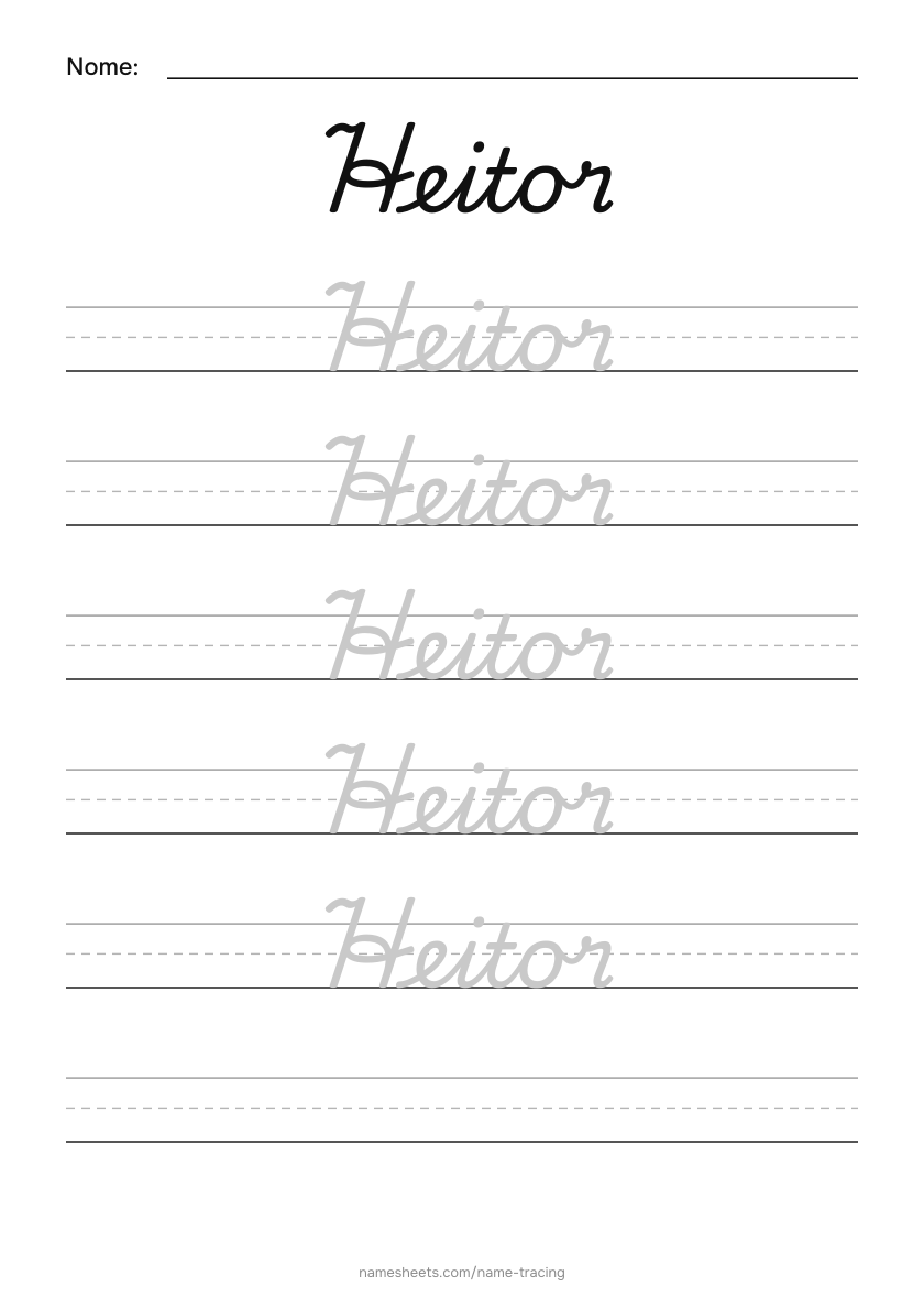 Cursiva: Heitor