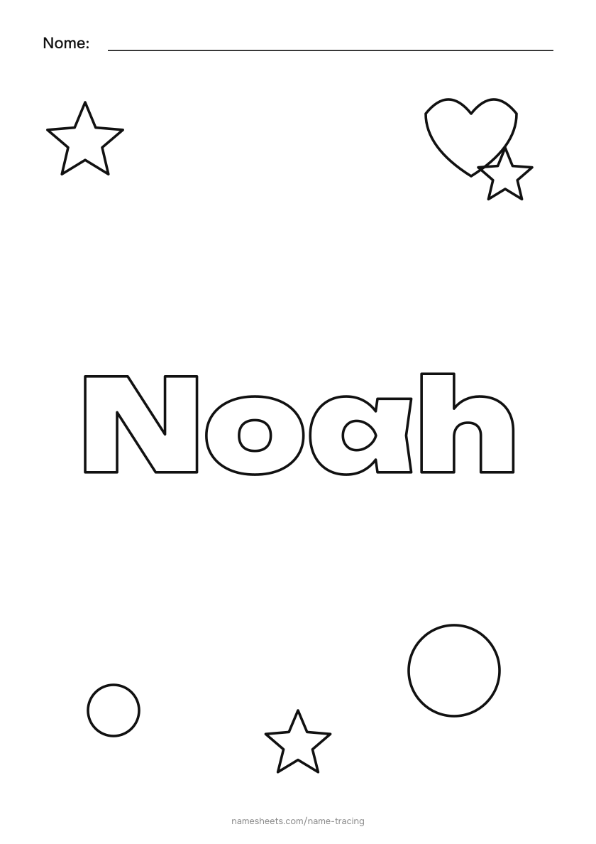 Para colorir: Noah