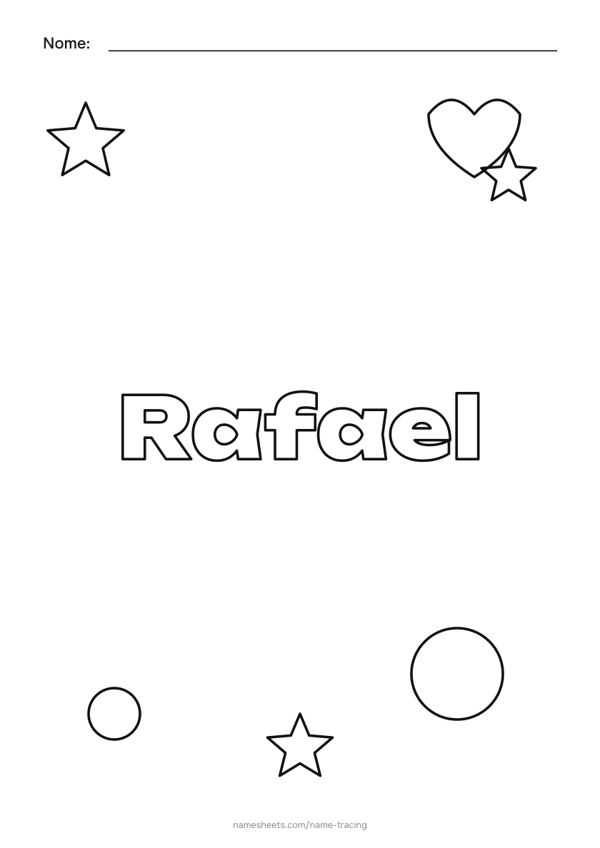 Para colorir: Rafael